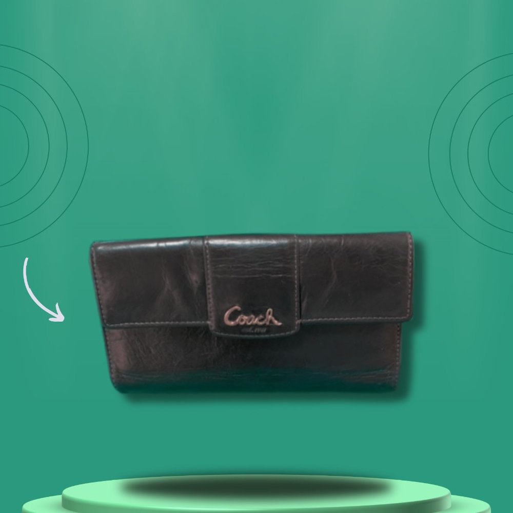 Coach Leatherware EST.1941 Black Wallet